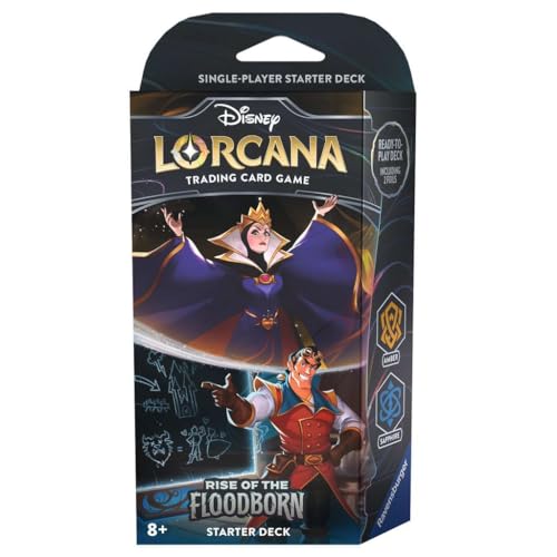 LIVE Opening - Disney Lorcana TCG: Rise Of The Floodborn Starter Deck The Queen (Amber) & Gaston (Sapphire)