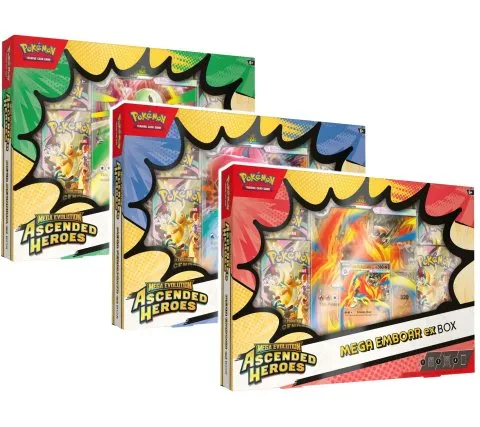 LIVE Opening - Pokémon TCG: Mega Evolution - Ascended Heroes Ex Box (1 Random Set)